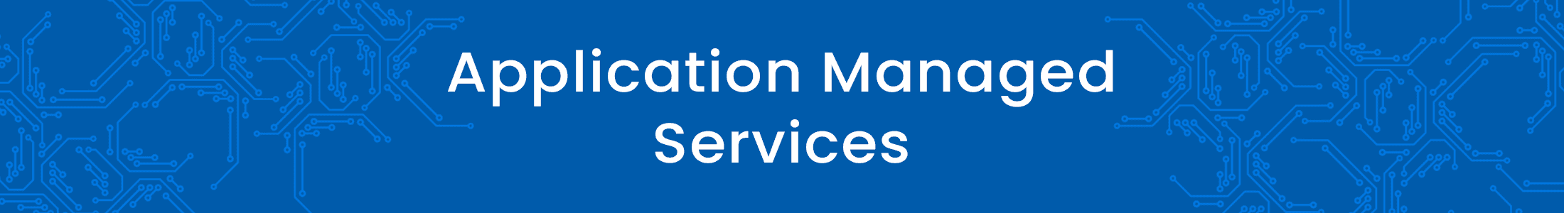 Application Managed Services Banner